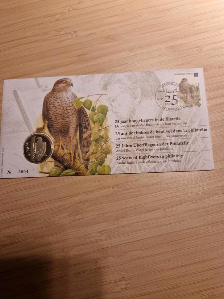 Postzegel- & Muntenset André Buzin "25 Jaar Hoogvl, Postzegels en Munten, Postzegels | Europa | België, Ophalen of Verzenden