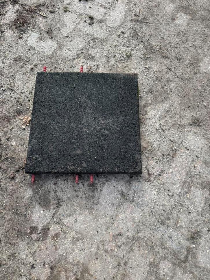 Rubberen tegels 50x50x8 speeltoestel stal ed +/-15m2, Animaux & Accessoires, Box & Pâturages