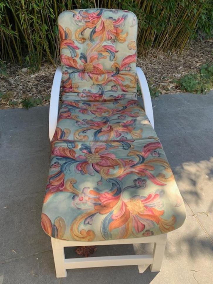 Ligzetel, Tuin en Terras, Ligbedden, Gebruikt, Kunststof, Verstelbaar, Ophalen