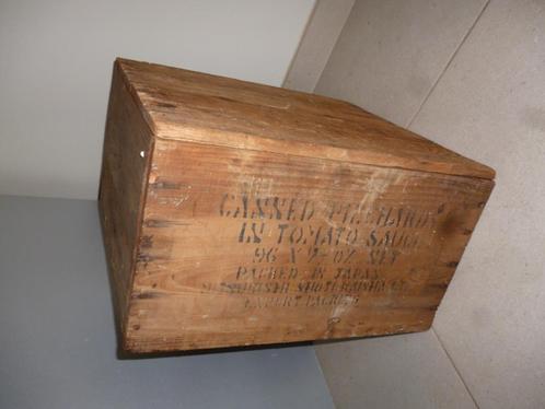 Ancienne caisse en bois bac en bois Boost MSK Antwerp Export, Maison & Meubles, Accessoires pour la Maison | Coffres, Enlèvement