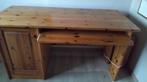 Grenen houten bureau met uitschuifbaar Blad voor pc., Huis en Inrichting, Zo goed als nieuw, Ophalen, Bureau