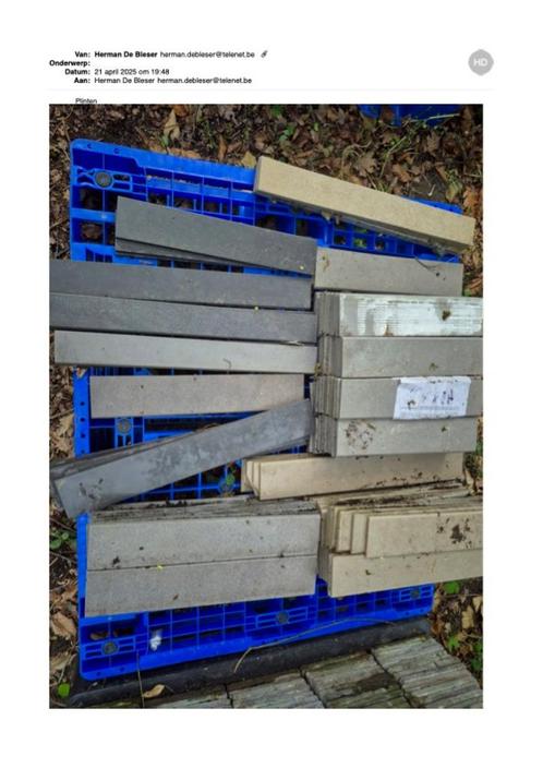 stenen plinten, Doe-het-zelf en Bouw, Plinten en Afwerking, Nieuw, Plinten, Overige materialen, Minder dan 100 cm, Ophalen
