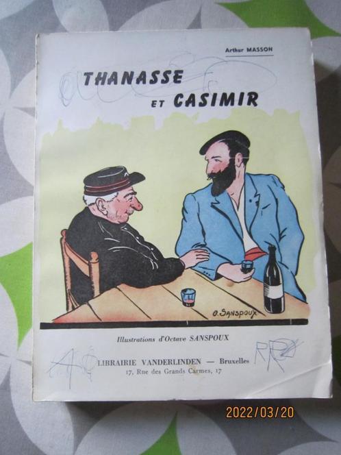 Livre "Thanasse et Casimir" d'Arthur Masson, Livres, Romans, Utilisé, Envoi
