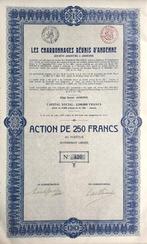 Les charbonnages Réunis D'Andenne - 1913 - action de 250 fra, Action, Enlèvement ou Envoi, Avant 1920