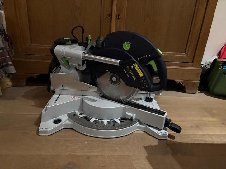 Festool kapex ks 120, Doe-het-zelf en Bouw, Gereedschap | Zaagmachines, Zo goed als nieuw, Afkortzaag, 1200 watt of meer, 70 mm of meer