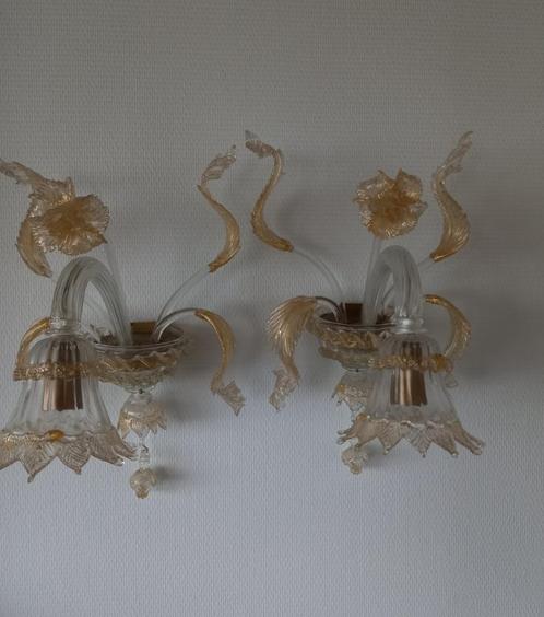 2 appliques murale murano tres belles !, Antiek en Kunst, Antiek | Verlichting, Ophalen