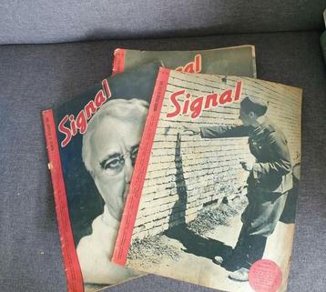 2 x SIGNAL Collaboratie tijdschrift nrs 21 & 24 uit 1943 ww2