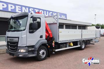 DAF LF 260 Open+Kraan Fassi F 85 V 023+Radio controle beschikbaar voor biedingen