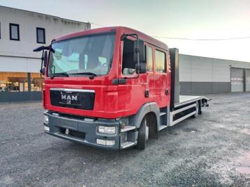 MAN TGL 8.220 Doka transporter Euro5, Autos, Rouge, Euro 5, Achat, Entreprise