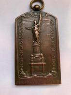 Mooie bronzen medaille stad Antwerpen 1904 - Franse furie, Ophalen of Verzenden