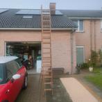 Houten ladder 2 x 3,50 meter, Doe-het-zelf en Bouw, Ladders en Trappen, Ophalen, Zo goed als nieuw, Ladder
