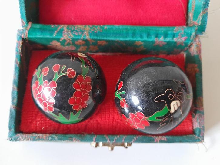 Brocante - Chinese anti stress ballen, Antiek en Kunst, Curiosa en Brocante, Ophalen of Verzenden