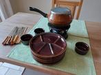 Fonduestel (niet elektrisch), Huis en Inrichting, Keuken | Servies, Ophalen, Zo goed als nieuw, Bord(en), Effen