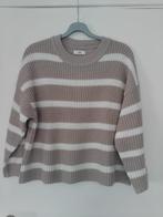 Zachte damespull met strepen,ecru/taupe;maat L., Overige kleuren, Maat 42/44 (L), JDY ONLY, Ophalen of Verzenden