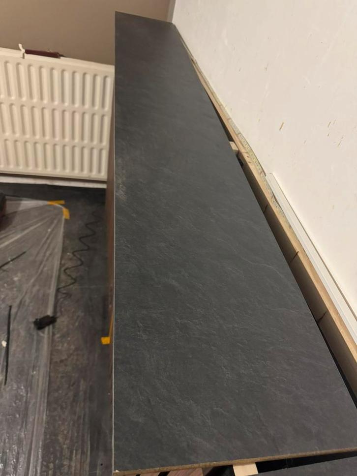 2x meubelpaneel leisteen & 3 Gyproc gipsplaat., Doe-het-zelf en Bouw, Platen en Panelen, Zo goed als nieuw, Overige materialen