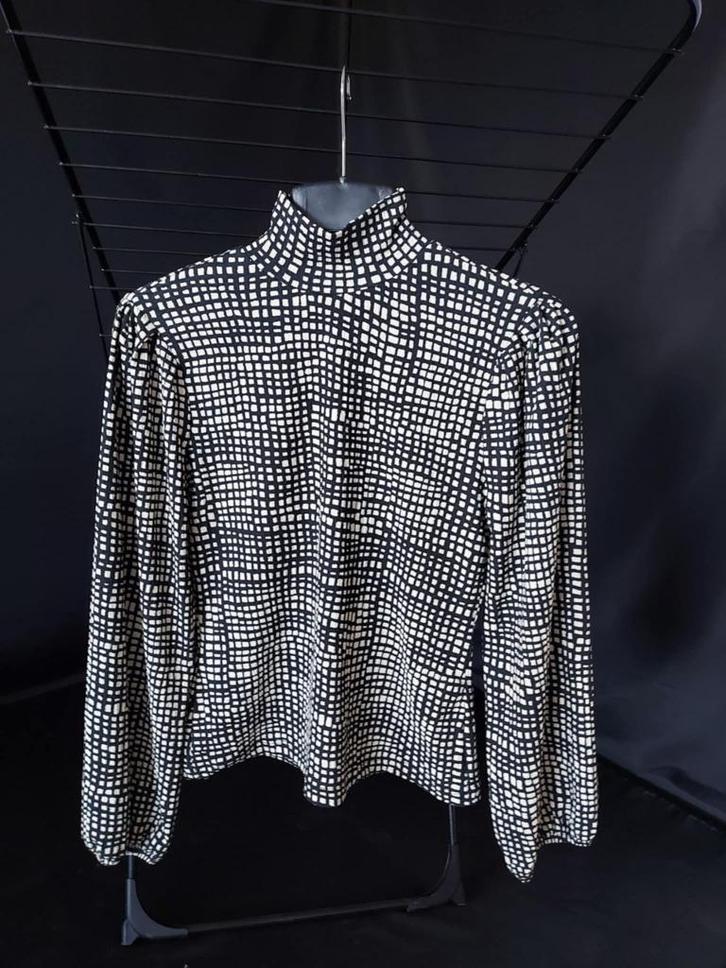 Mango - Blouse (Nieuw), Kleding | Dames, Blouses en Tunieken, Nieuw, Maat 38/40 (M), Zwart, Ophalen of Verzenden