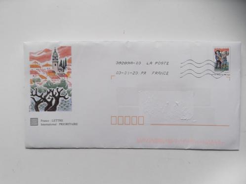 Enveloppe préaffranchie oblitérée, Postzegels en Munten, Postzegels | Europa | Frankrijk, Gestempeld, Ophalen of Verzenden