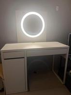 Make-up tafel met spiegel en licht, Huis en Inrichting, Ophalen, Zo goed als nieuw