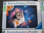 Puzzel Ravensburger 1500 st Katten in de ruimte, Hobby en Vrije tijd, Ophalen of Verzenden, 500 t/m 1500 stukjes, Nieuw, Legpuzzel