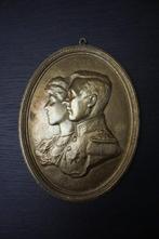 grote medaille plaque van koning Albert & koningin Elisabeth, Verzamelen, Ophalen of Verzenden