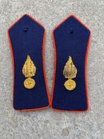Paire épaulettes vareuse officier gendarmerie 12 centimètres, Verzamelen, Ophalen of Verzenden, Rijkswacht, Embleem of Badge