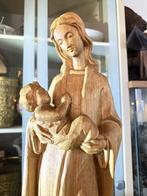 HoutSnijwerk, Madonna mit Kind 44 cm, Antiek en Kunst, Ophalen of Verzenden