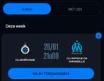 1x Champions League ticket Club Brugge - Marseille, Tickets en Kaartjes, Losse kaart, Eén persoon