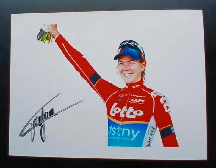 Gesigneerde foto van Thalita de Jong., Sport en Fitness, Wielrennen, Nieuw, Verzenden