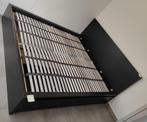 IKEA bedframe(zwartbruin)+matras(middelhard, wit)-180x200, Ophalen, Verstelbaar, Bruin, Tweepersoons