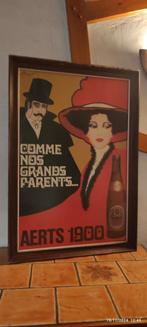 Groot AERTS 1900 posterframe., Verzamelen, Biermerken, Ophalen, Gebruikt, Reclamebord, Plaat of Schild, Overige merken