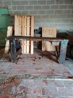 Oude werkbank voor bovenblad onderstel met werk, Tuin en Terras, Terrasdelen en Vlonders, Ophalen