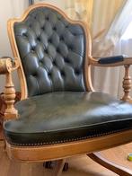 gestoffeerde fauteuil, Minder dan 75 cm, Leer, Zo goed als nieuw, 50 tot 75 cm