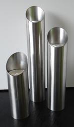 WAXINELICHTEN 3 DLG SET RVS div maten Nieuw, Ophalen of Verzenden, Nieuw