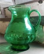 Groene glazen karaf, Antiek en Kunst, Ophalen of Verzenden