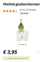 Glasbeschermer Obelink - beschermt glazen en flessen, Ophalen, Nieuw