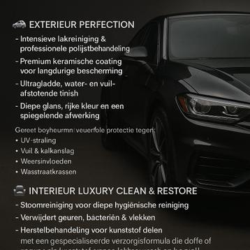 Onderhoud + autos schoonmaken binnen en buiten  beschikbaar voor biedingen