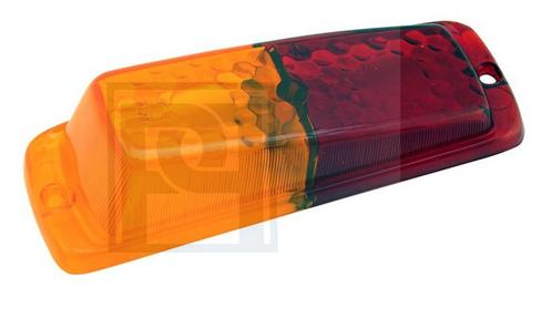 Volvo Glas achterlicht Duett rood oranje achterlichtglas 445, Auto-onderdelen, Verlichting, Volvo, Nieuw, Ophalen of Verzenden