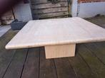 travertin salontafel, Ophalen, Overige materialen, 50 tot 75 cm, Vierkant