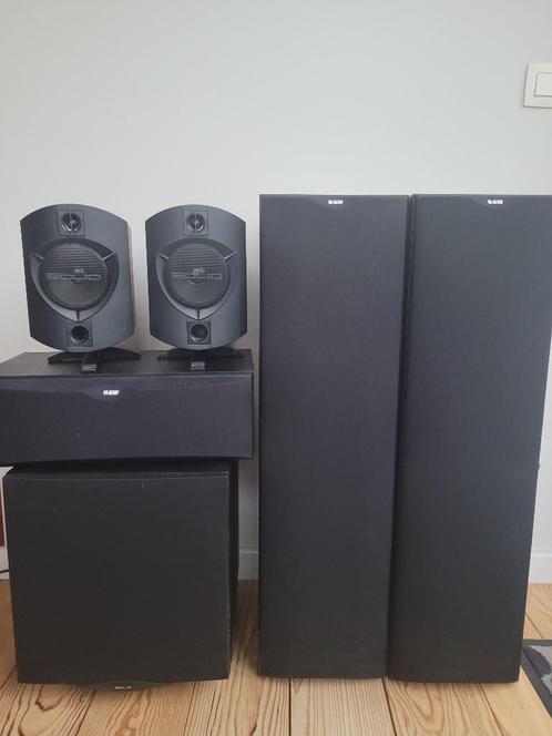 Enceintes B & W, TV, Hi-fi & Vidéo, Enceintes, Utilisé, Ensemble surround complet, 120 watts ou plus, Bowers & Wilkins (B&W), Enlèvement