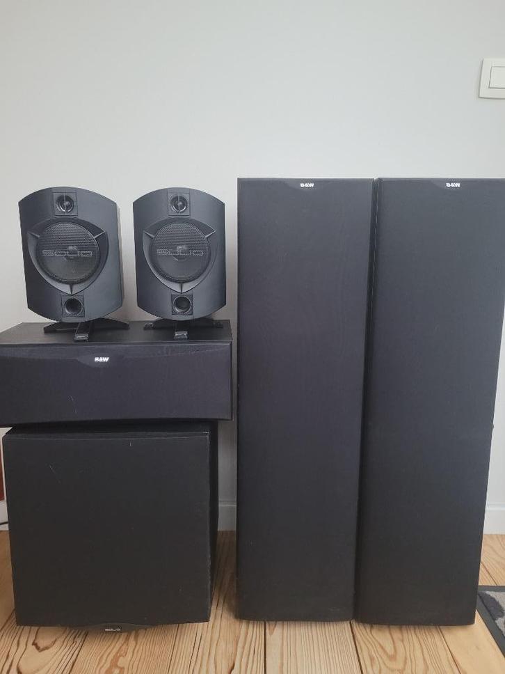 Enceintes B & W, Audio, Tv en Foto, Luidsprekerboxen, Gebruikt, Complete surroundset, 120 watt of meer, Bowers & Wilkins (B&W)