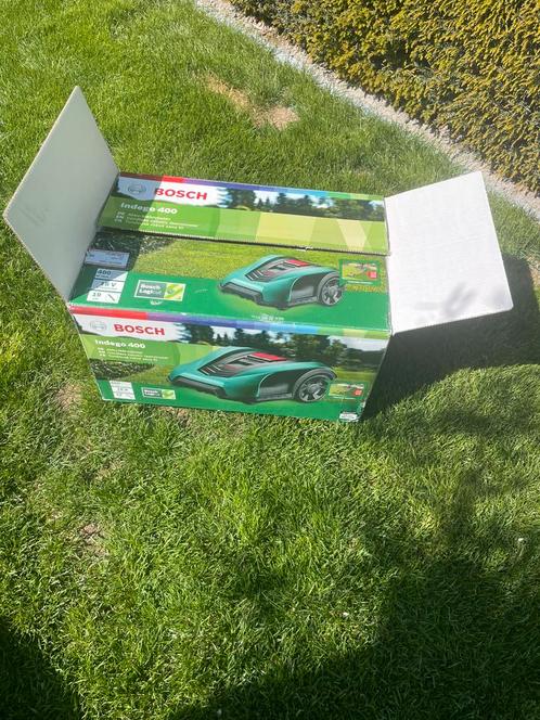 Bosch indego 400, Tuin en Terras, Robotmaaiers, Zo goed als nieuw, Ophalen