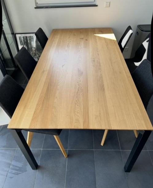 Table + 6 chaises Homestorys – Urgent à vendre !, Huis en Inrichting, Tafels | Eettafels, Zo goed als nieuw, Ophalen of Verzenden