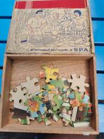 Vintage kartonnen puzzel, reclame voor Spa., Ophalen of Verzenden, Gebruikt, Overige typen