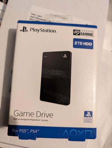 externe game drive voor PS4 en ps5 van 2 Terrabyte  beschikbaar voor biedingen