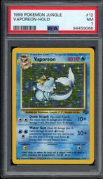 Vaporeon Holo PSA 7 - 12/64 - Jungle 1999, Verzenden, Zo goed als nieuw, Losse kaart, Foil