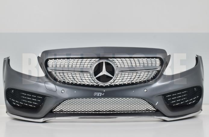 Bumper MERCEDES C-KLASSE C KLASSE W205 205 2014-AMG LINE Voo, Auto-onderdelen, Carrosserie, Bumper, Voor, Gebruikt, 6 maanden garantie