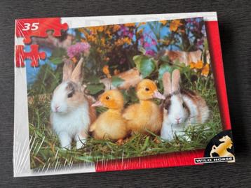 Puzzel Pasen 35 stuks - Konijn en kuikentjes - NIEUW!! beschikbaar voor biedingen