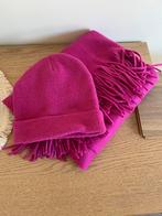 Fushsia brede sjaal en muts One Size NIEUW, Ophalen, Muts