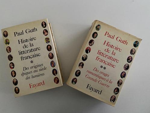 P Guth Histoire de la littérature française T1 & 2 1967, Antiquités & Art, Antiquités | Livres & Manuscrits, Enlèvement ou Envoi