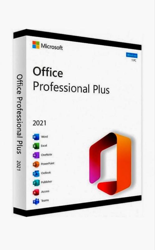 Licentiesleutel voor Microsoft Office 2021 Professional Plus, Computers en Software, Office-software, Nieuw, Windows, Access, Excel